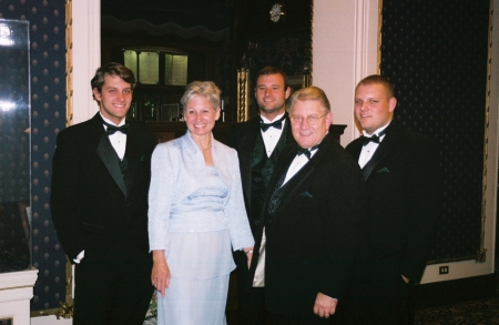 Dave, June (wife) and three sons