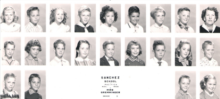 Sanchez School 1959/1960 Grade 3