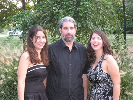 My girls and I  at my sister's wedding