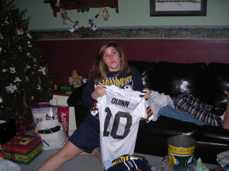 Emily has a crush on Brady Quinn