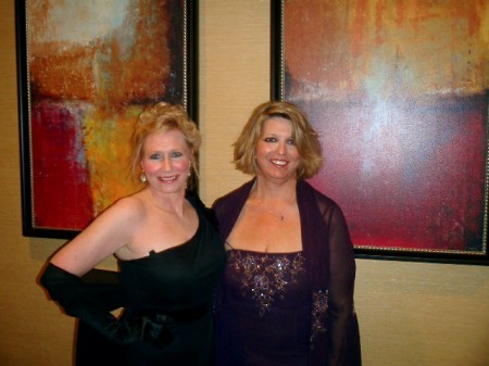 Friend & I at a Mardi Gras Ball in New Orleans