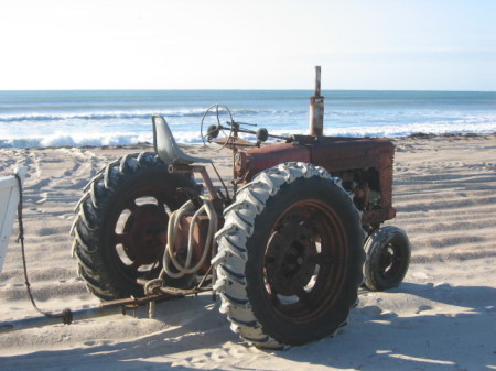 Hauling in Fishing Nets  from Ocean