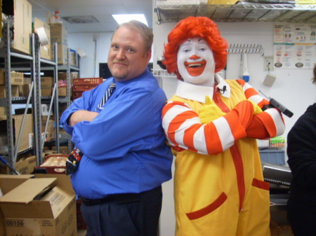 Matt, our Store Manager with Ronald