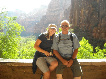 John and I in Zions National Park