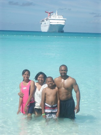 Family on Vacation in the Bahamas