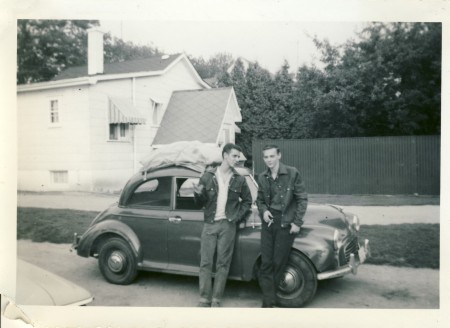 Tony and Rich off to Vancouver Oct 1964