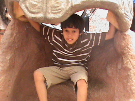My son at the Phoenix Zoo.