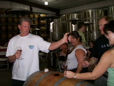 Barrel tasting at Opolo Winery - Paso Robles