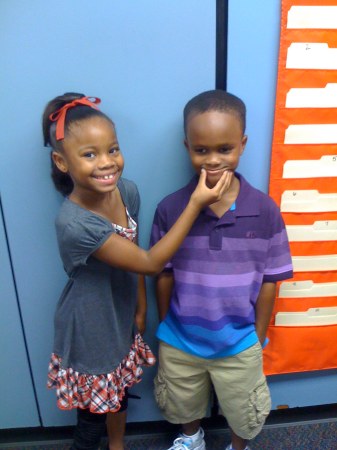 Kaylee and Kamar at school!