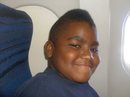 Cassius on his way to Vegas in the plane