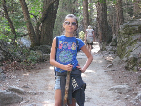 Kaycee hiking Yosemite summer 09