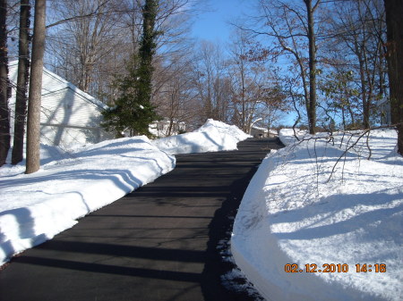 Home Driveway - After Blizzard of 2/10/10