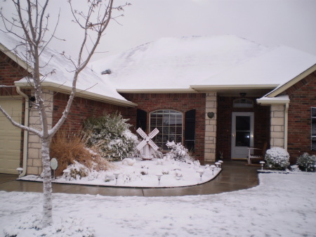 My house in our latest snow.