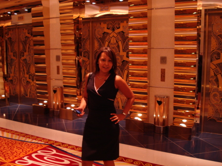 Susan at the Burj Al Arab