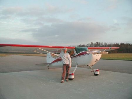 My son Richard and his first plane.
