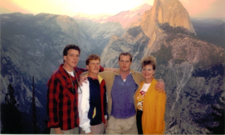 Brian, Mike, Rick, Judy at Yosemite