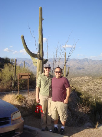 Matt and wife Justina, Saguaro National Park