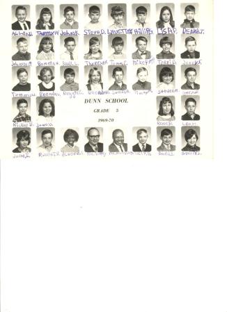 My 5th grade class at Dunn 1969-70