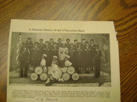 The Band and Majorettes of Times Gone By