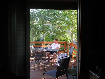 Gary, on the deck. Summer 2007.