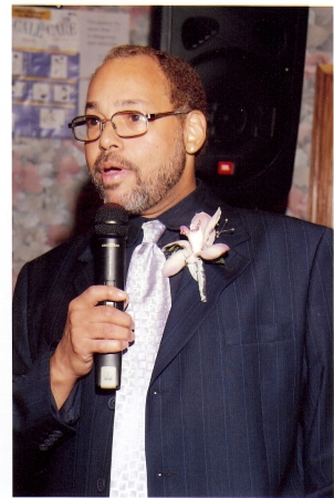 Me speaking at my wife's retirement