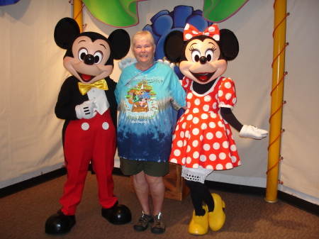 Mickey, Joy and Minnie