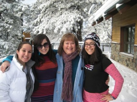 Hadar, Sapir, me and Maya at Camp, Feb. 09