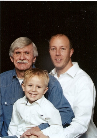 Larry, Dearl and grandson Tracy