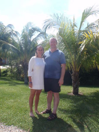 Shawn and I at our Hotel in the Mayan Riviera