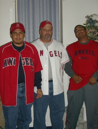 The Zuniga men Going to the game