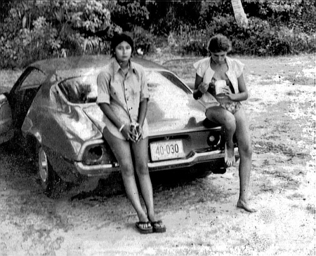 Laurie & Norma at Tarague Beach Guam