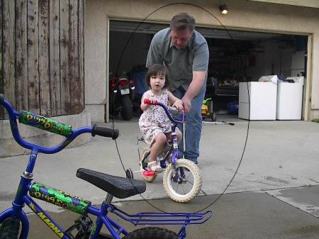 Christina's first bike 2002