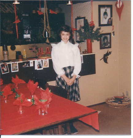 My daughter Kristina, Christmas 1981