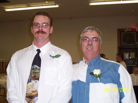 Husband Don and Jeremy on Jeremys wedding day