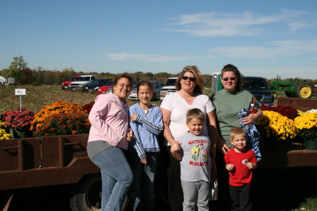 at the pumkin patch