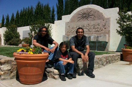 At Cesar Chavez's grave site memorial