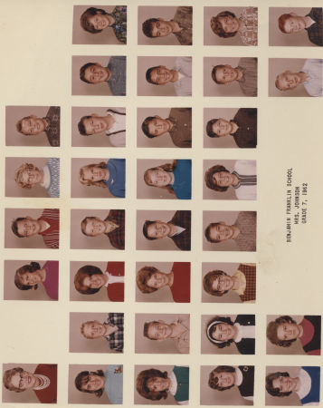 Mrs. Ross's 7th Grade Class 1962