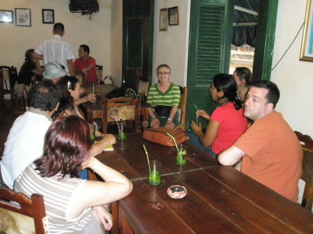 Taking shelter out of the rain - Old Havana