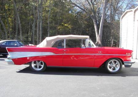 57 Chevy Ragtop Side