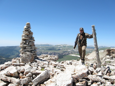 Summit of Hunt Mountain in BHM National Forest