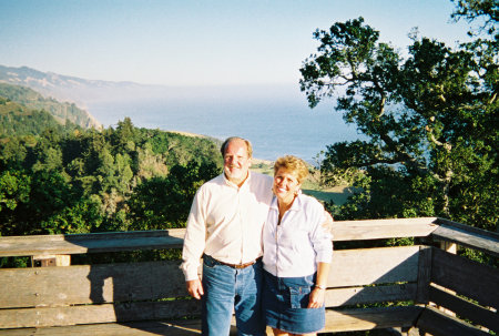 Jane and Rich at Nepenthe (Big Sur, CA).