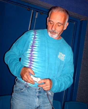 Chuck in a Ben & Jerry's tie dye