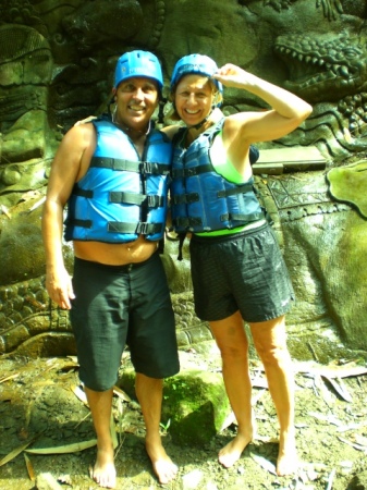 River Rafting through rain forest in Bali