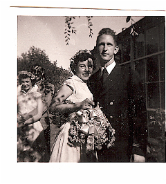 August 1951 Rob & Teddy at a wedding.