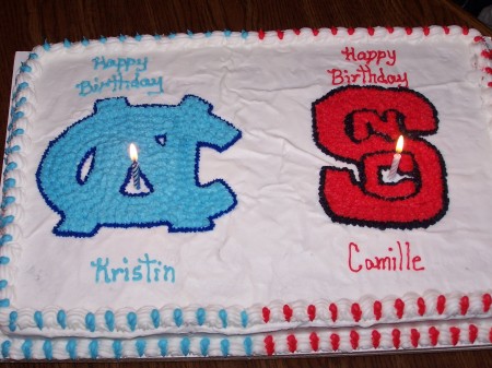 Kristin and Camille's birthday cake