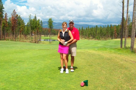 Teresa & Joe golf