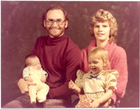 First wife, Dana, and kids 1982