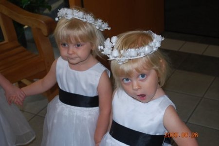 The twins at nephews wedding