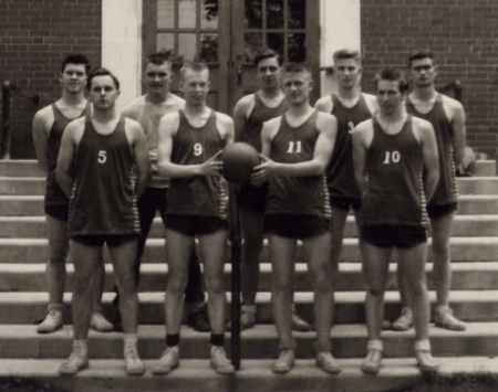 1956-57 senior boys basketball team