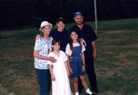 Mom, me, Danny, Tiffany, and Jessica